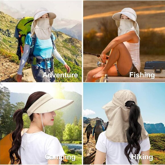 Outdoor bicycling climbing detachable sunshade sunhat ultraviolet-proof 1 Hat - Picture 9 of 16